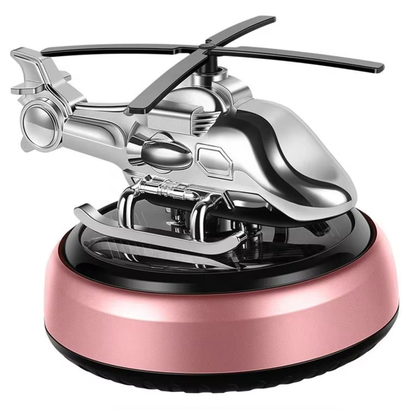 Automobile import perfume liquid aromatherapy essential oil solar powered helicopter air freshener for vehicles