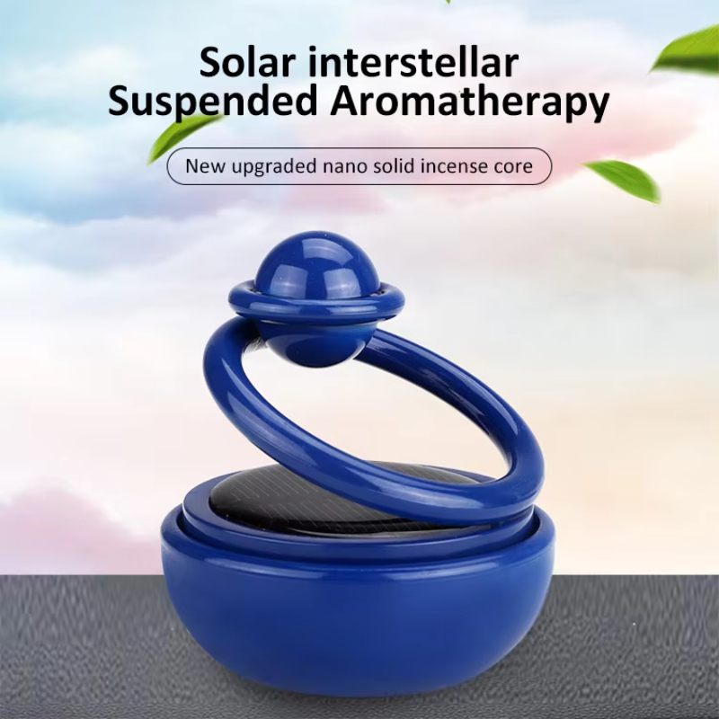 Automobile solar energy fragrance perfume diffuser Automobile solar energy suspension rotating Air freshener