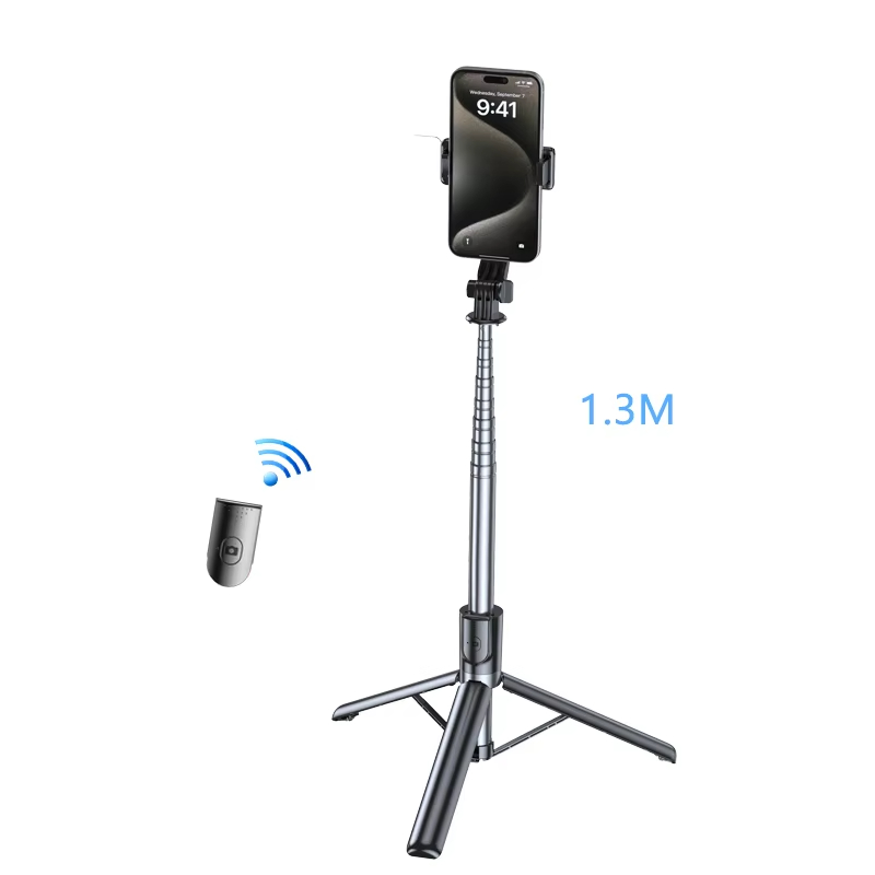 Professional 3 in 1 Mini Portable Selfie Tripod Stick with Light Flexible Selfie Stick 360 Rotation Remote Mobile Phone Camera