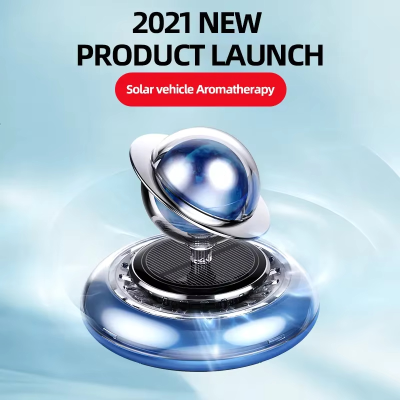 Automobile Solar Rotation Globe perfume Aromatherapy Durable Fragrance Natural Essential Oil Solar Interstellar Air Refresher