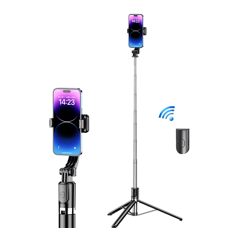 170cm selfie stick 3-in-1 mobile tripod selfie stick with adjustable wireless remote control_portable