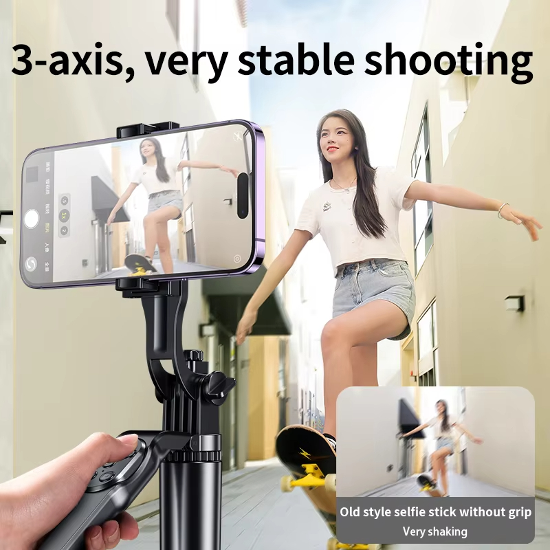 Portable Selfie Stick 360 Rotating Remote Control Holder New Style Foldable Phone Tripod Compatible Smartphone New Camera