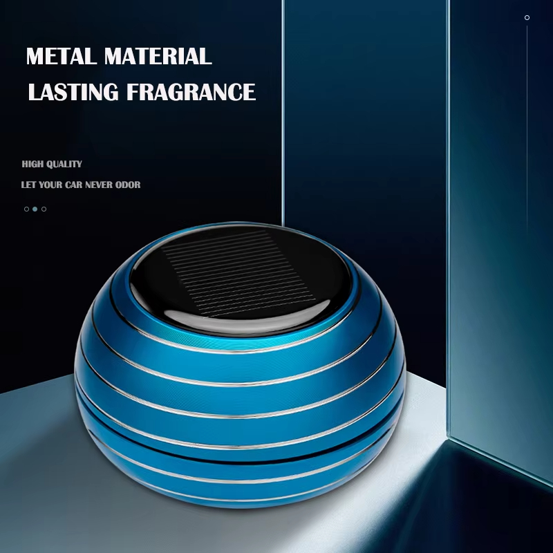 Car aluminum alloy globe perfume seat Fixed balm Aromatherapy Solar Planet Air Freshener Perfume