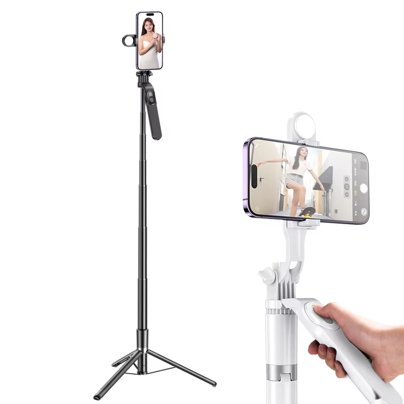 Wholesale Professional Portable Selfie Stick with Light 360 Rotatable Smart Remote Control for Phone & Camera