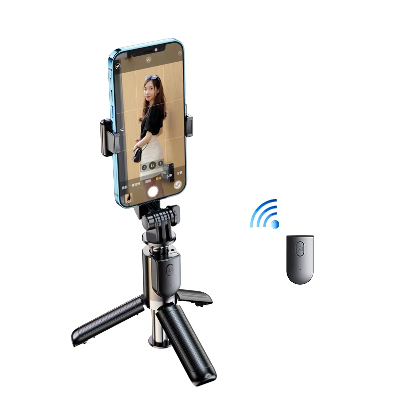 Portable Professional Wireless Selfie Stick with Telescopic Rotatable Mini Tripod Multi-Angle Remote Control Mobile Phone Holder