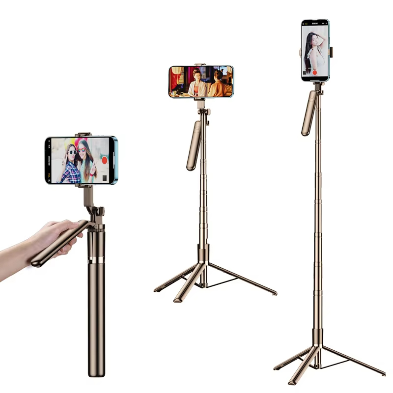 Wholesale Selfie Stick with Flexible Wireless Remote Control Foldable and Extendable for Real Horizontal and Vertical Shooting
