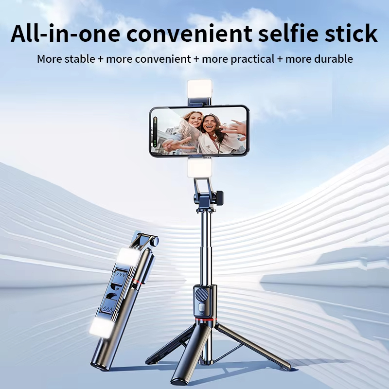 Wholesale 170cm Portable Detachable Blue tooth Remote Control Selfie Stick Multifunctional Live Video Selfie Stick