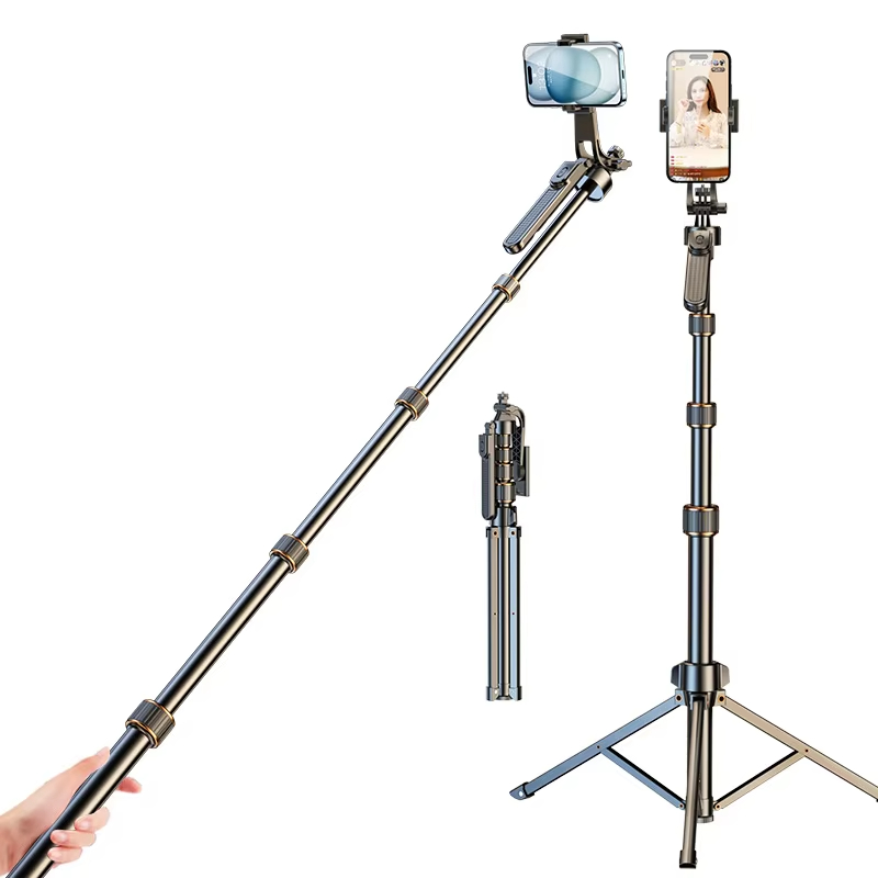 Portable Smart Selfie Stick 360 Rotation Phone Holder with Remote for Phone Video Live Streaming