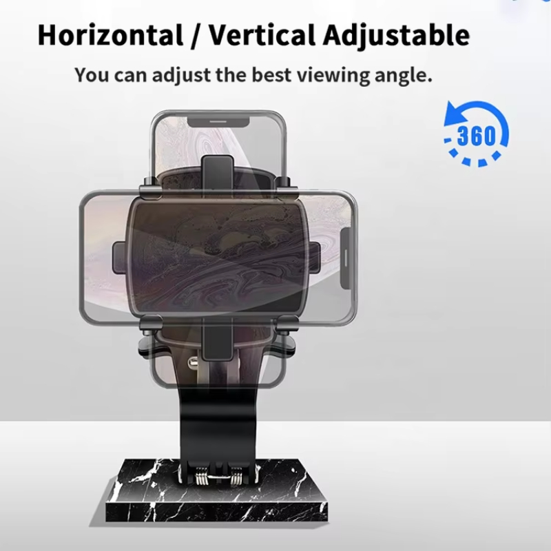 Car mounted instrument panel phone holder with 360 degree rotation instrument panel phone holder instrument panel clip holder