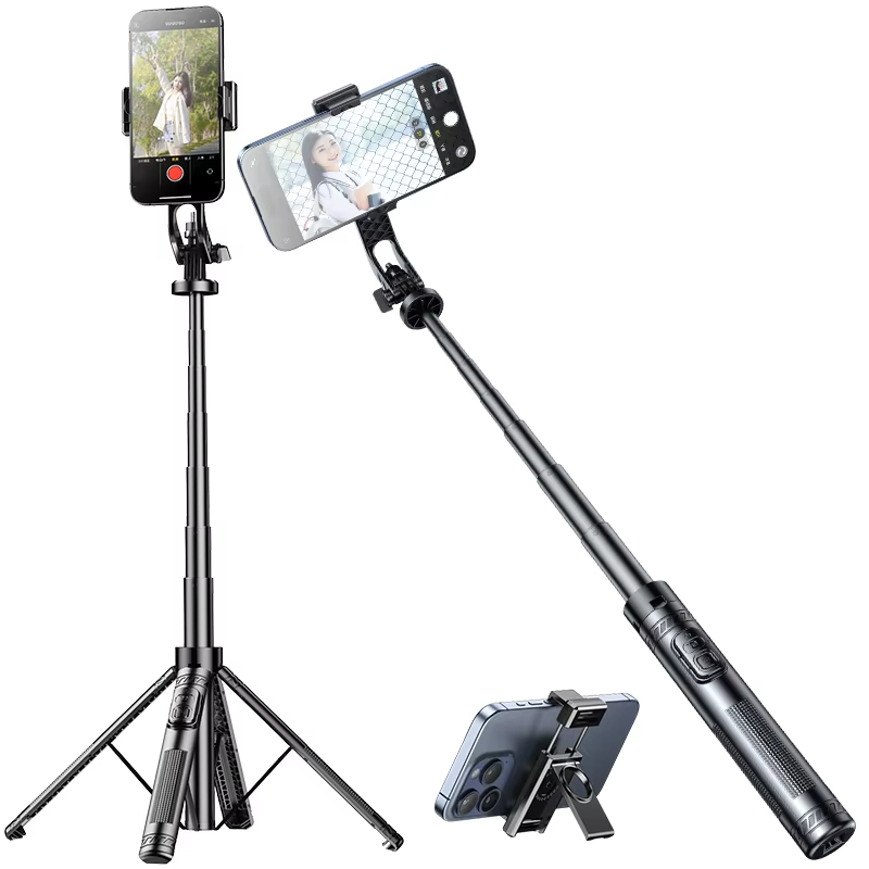 Wholesale Professional Hand Held Selfie Stick Umbrella Tripod Phone Extended Long Wireless Foldable Live Video Support L16