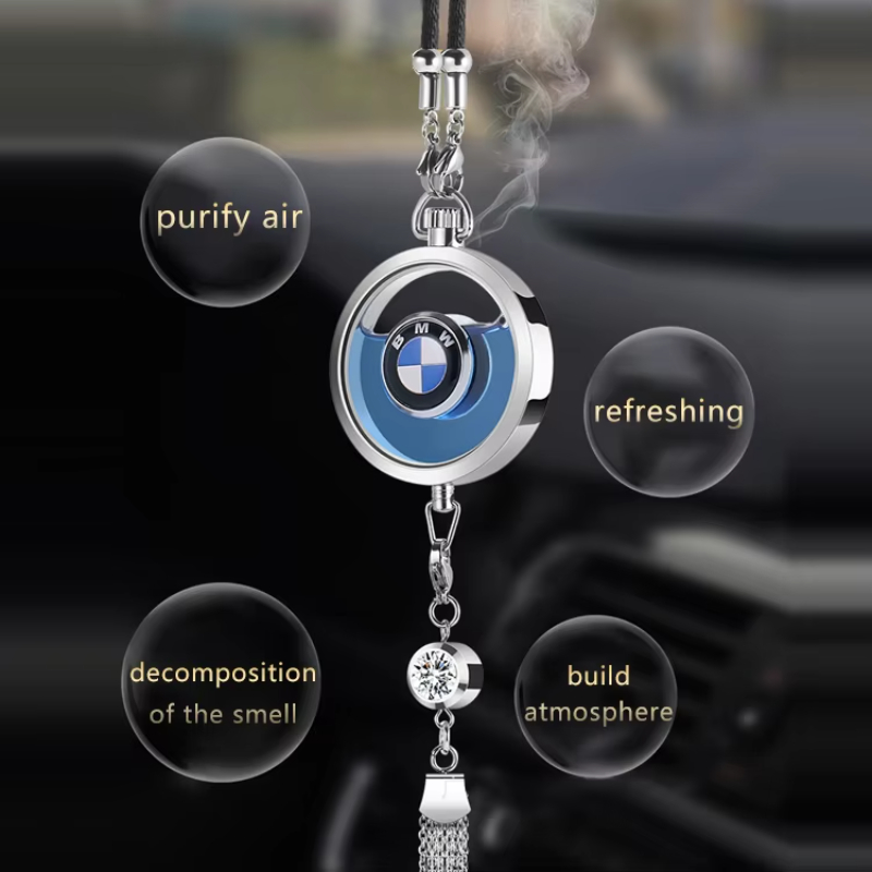 Car pendant liquid perfume car logo with drill car air freshener perfume
