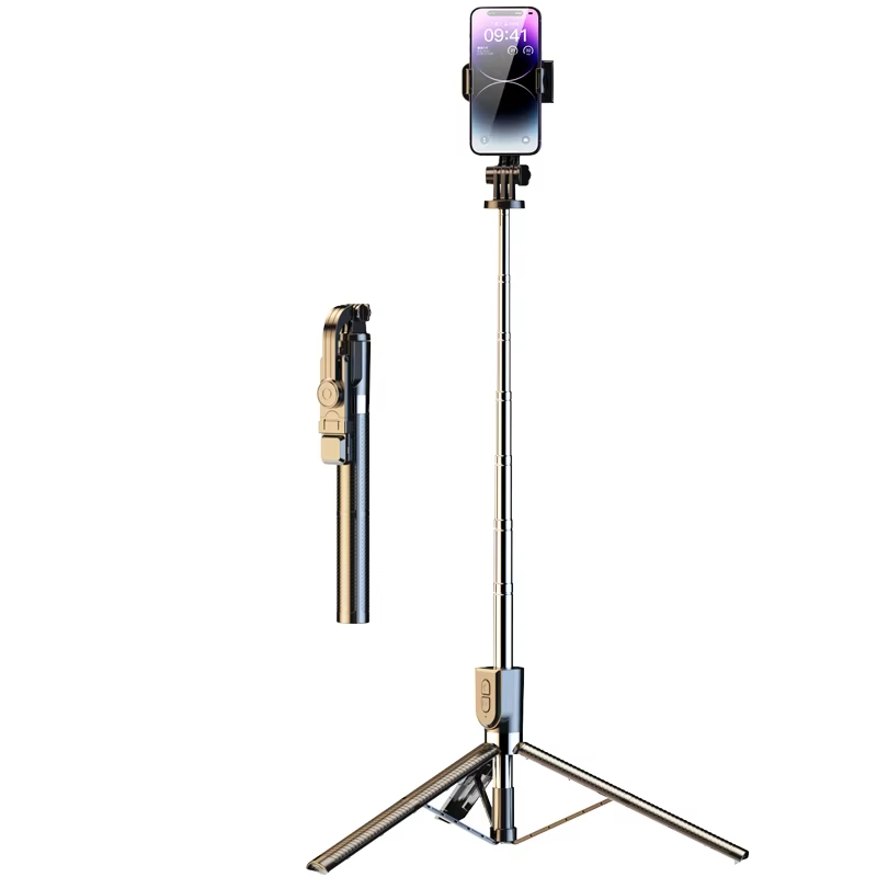Wholesale Portable Telescopic Tripod Selfie Stick Wireless Remote Control Shutter Selfie Stick
