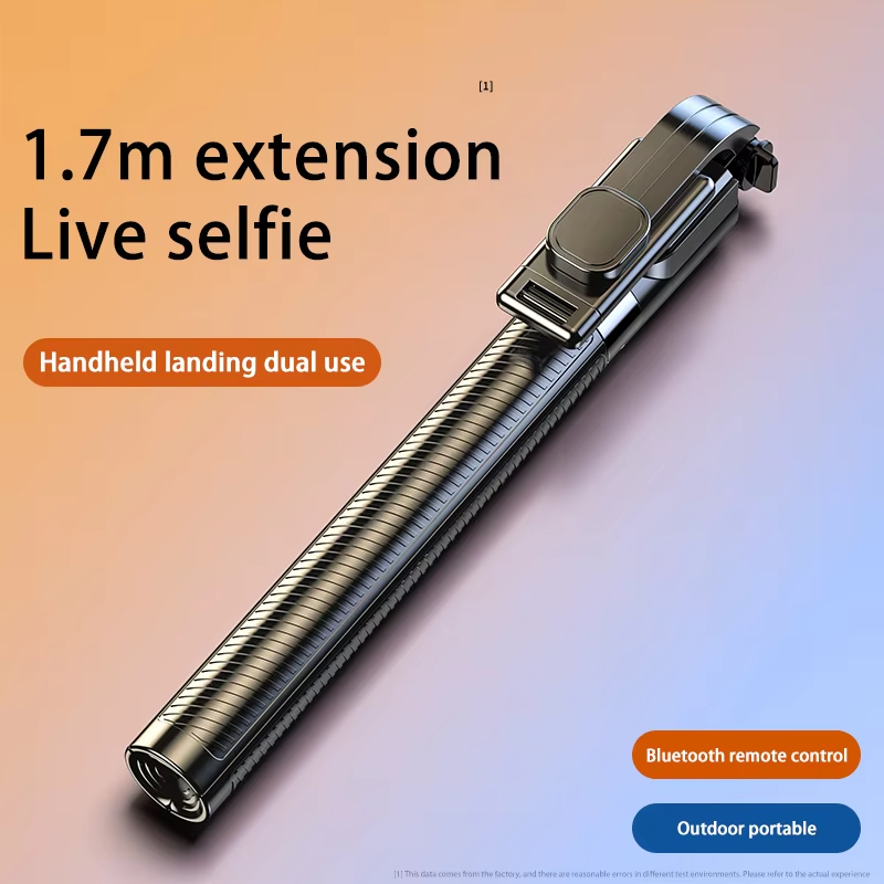 Handheld Portable Tripod Stands Flexible Selfie Stick Outing Travel Selfie Carrying Easy with Bluetooth connection