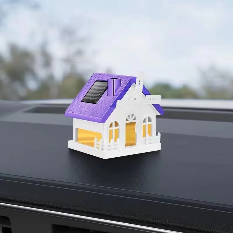 Car perfumes aromatherapy center console persistent fragrance solar-powered self-rotating Windmill Air Freshener