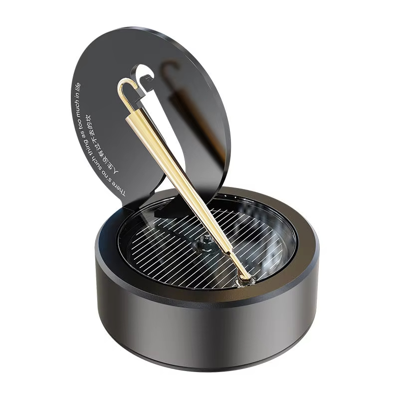 Car solar perfume essential oil creative personality fragrance car solar small golden umbrella rotating air freshener