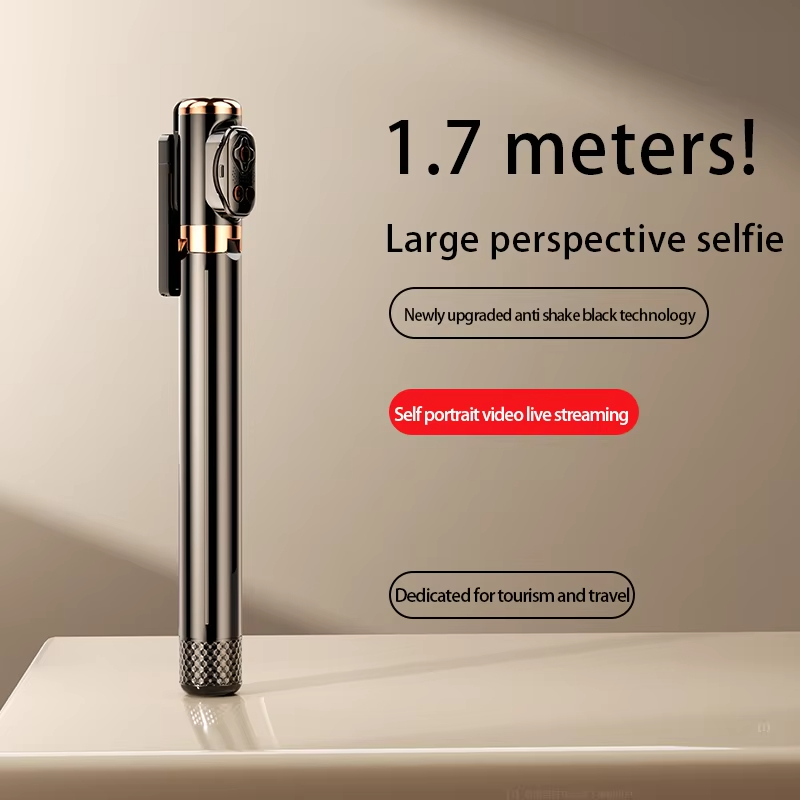 Portable Tripod Stick 360 Rotation Handheld Anti-Shake Video Stabiliser Mobile Phone Smart Selfie Sticks with Fill Light