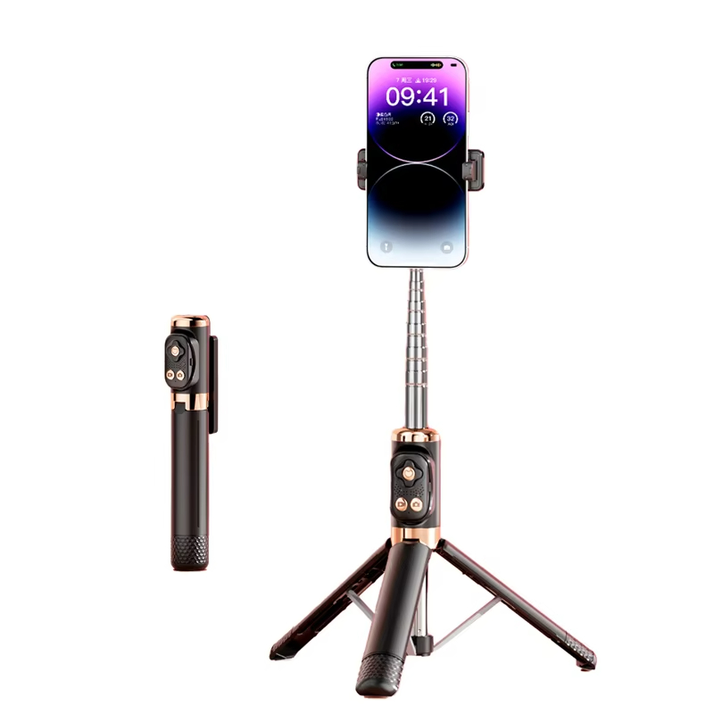 170cm Hot Sale Tripod Stick 360 Rotation Handheld Anti-Shake Video Stabiliser Mobile Phone Smart Selfie Sticks