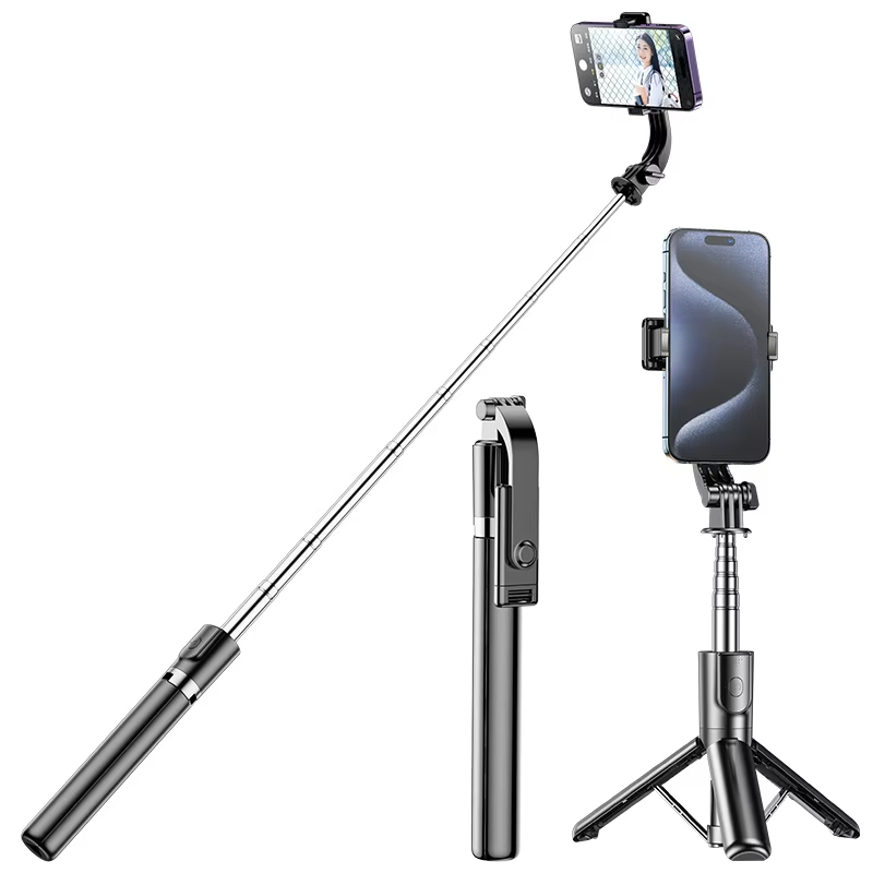 Outside 100cm Selfie Stick Mobile Phone Holder Mini Flexible Rotatable 360 Portable Selfie Stick with Wireless remote control