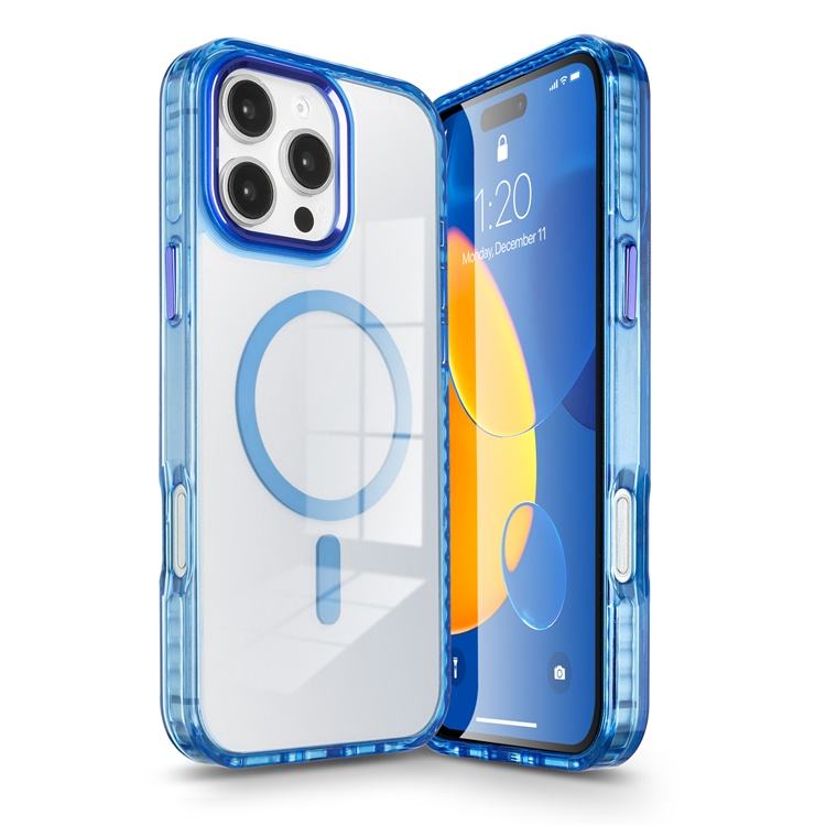 For iPhone 16 Pro Max Magnetic Airbag Anti-drop Shockproof Clear Transparent Mobile Phone Case For iPhone 16 Plus Cover