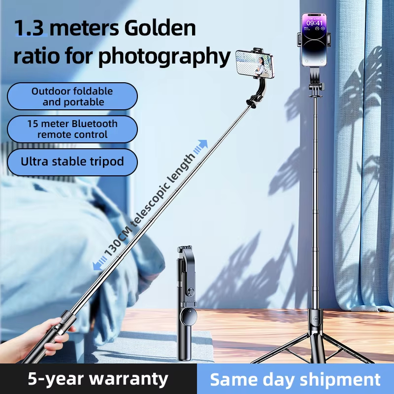 Portable 100cm Mini Selfie Stick with Remote Control for Mobile Phones Video Cameras Tripod Holder