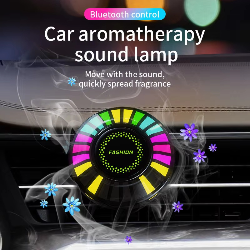 Voice-activated colorful lights vehicle-mounted aromatherapy rhythm lighting music mood lighting Air Freshener
