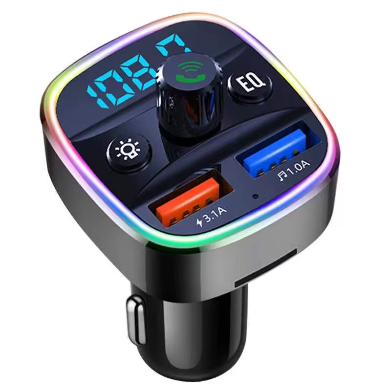 Car 3.1A charger BT5.0 Bluetooth MP3 music player FM transmitter
