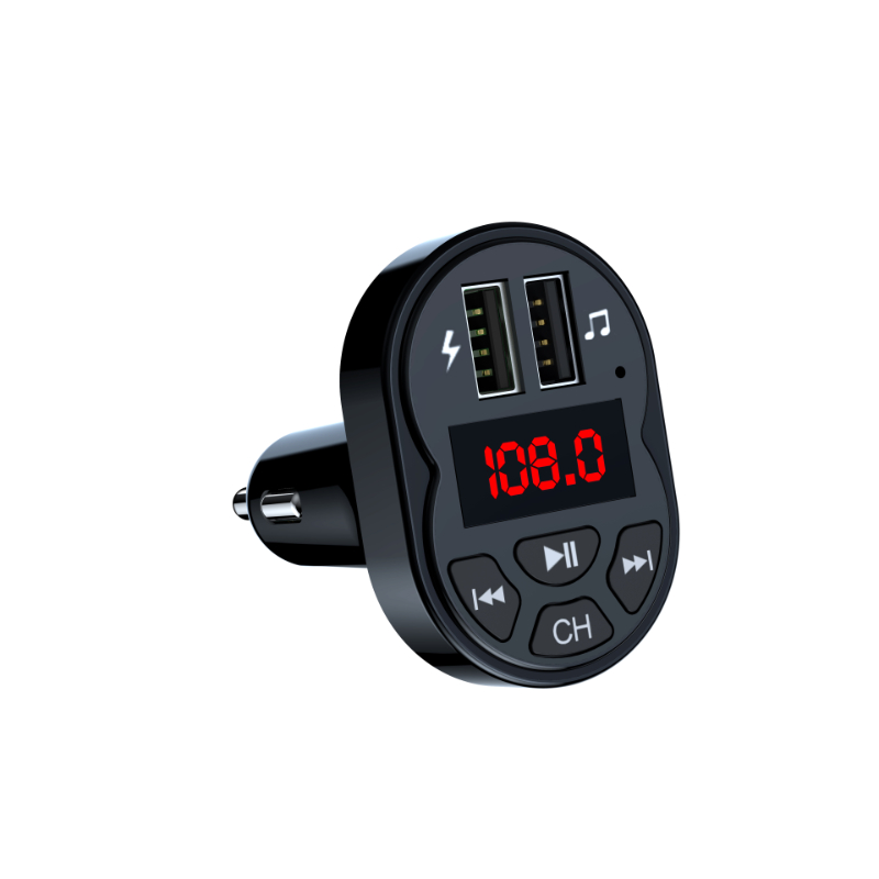 Car Bluetooth-5.0 FM Transmitter Wireless Adapter Mic Audio Receiver Auto MP3 Player 3.1A Dual USB Fast Charger Car