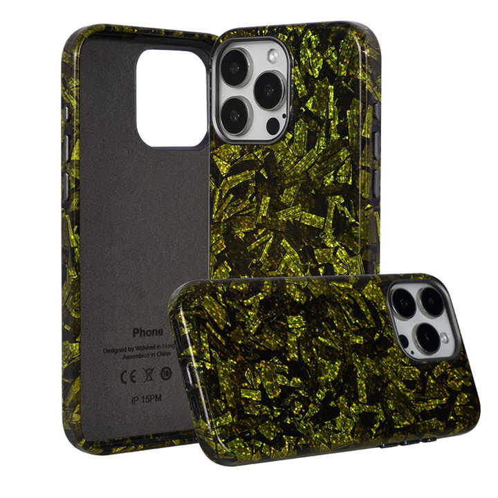 Wholesale Luxury Carbon Pattern Leather Shockproof Mobile Phone Case for iPhone 15 Pro Max
