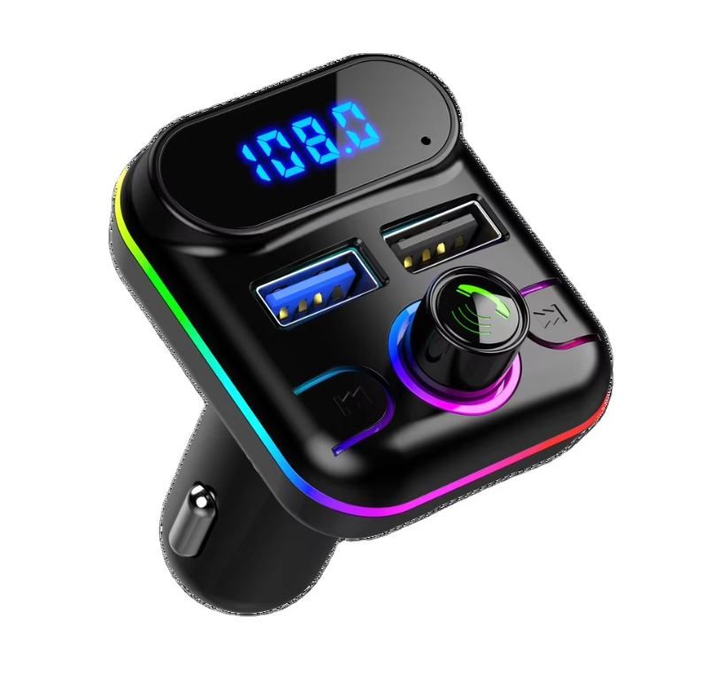Car Dual USB Port Charger Hands-Free Calling Car Bluetooth-MP3 Player FM Transmitter