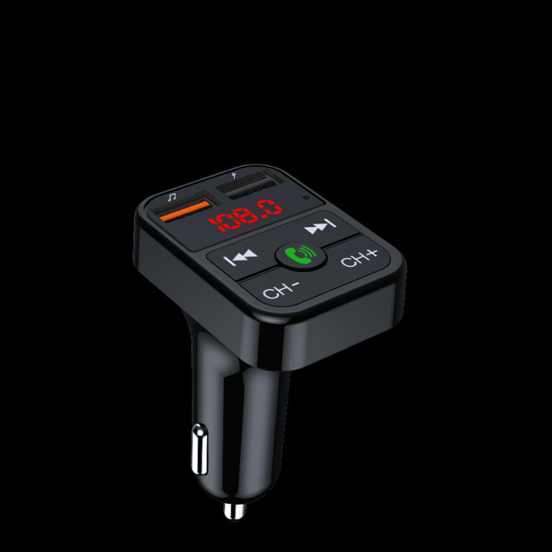 Car Dual USB port mobile phone charger phone hands-free car BT5.0 Bluetooth MP3 player FM transmitter