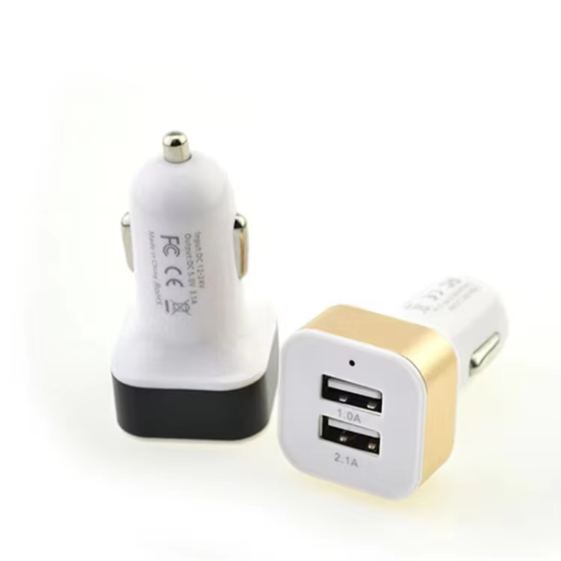 Car Dual USB Port Phone Charger 1A Halo Quick Charge Car Charger