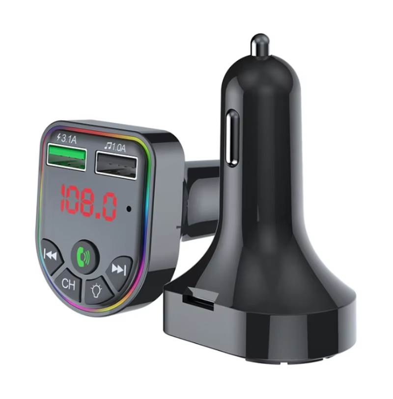 Car Dual USB Port Phone Charger BT5.0 Bluetooth-MP3 Player Wireless FM Receiver FM Transmitter
