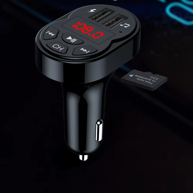 Car FM transmitter FM receiver BT5.0 car Bluetooth MP3 music player hands-free call