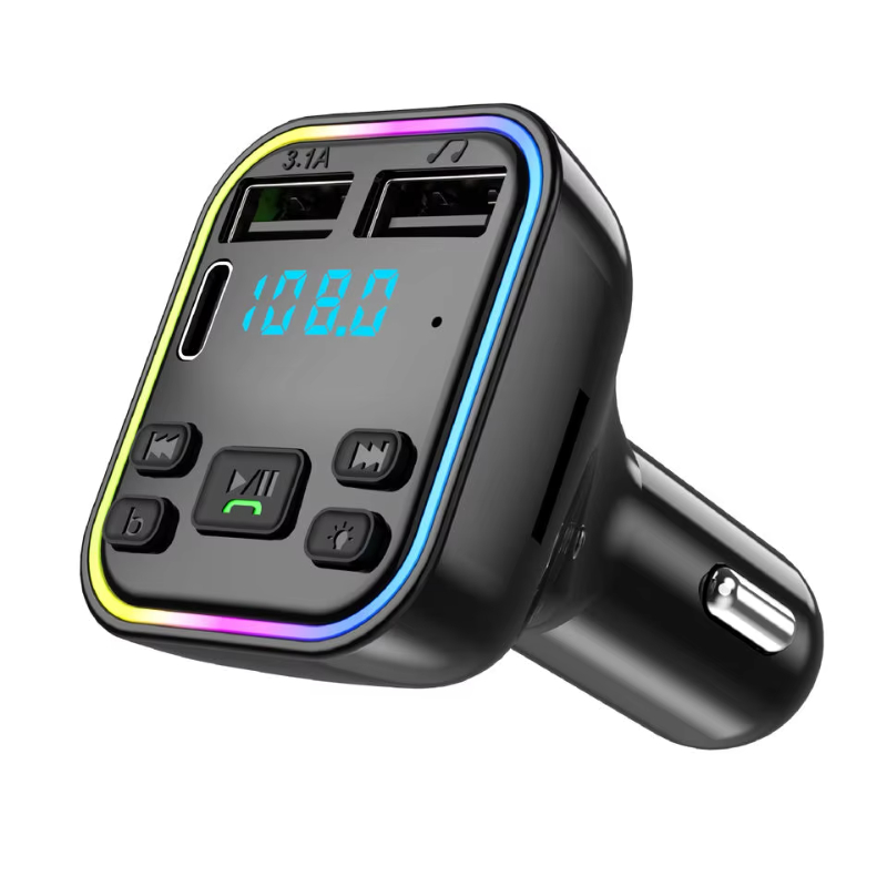 Car PD Type C Charger Hands Free Phone FM Receiver Car Bluetooth-MP3 Player Music FM Transmitter