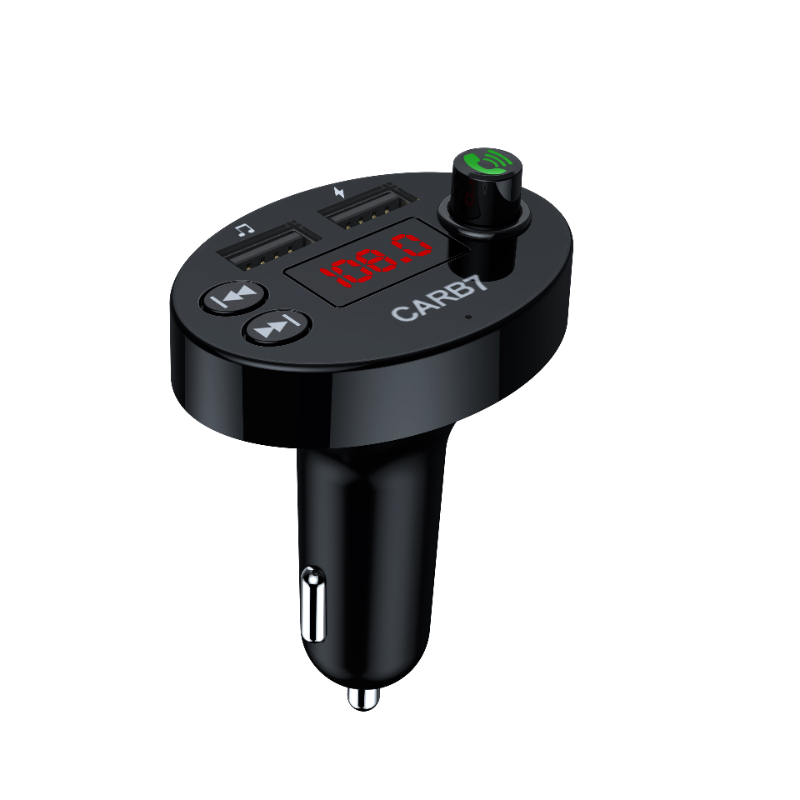 Car radio channel converter 12V24V wireless dual USB3.1a mobile phone charger Hands-free phone Car MP3 player FM transmitter