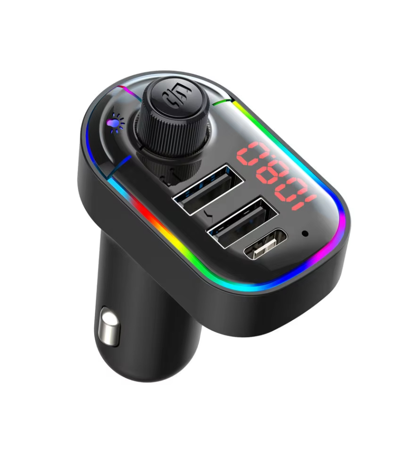 Car-mounted c-type PD mobile phone charger 3.1 Dual USB port U disk TF Card FM transmitter, receiver, Bluetooth-MP3 music player