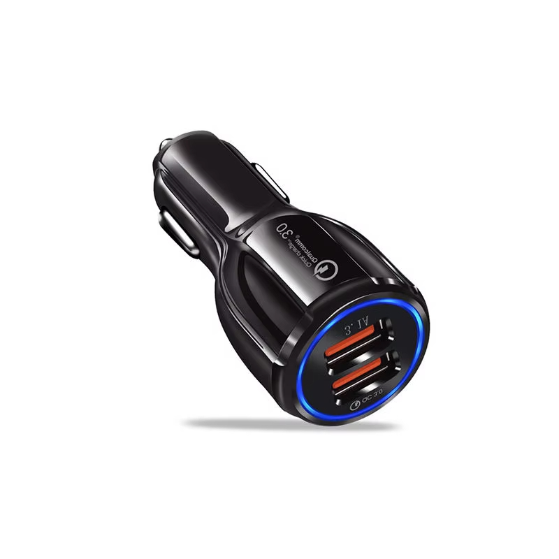 Convenient Car Charger 2 Ports 3.1A Dual USB Fast Charge 3.0 Fast Charge Car Phone Charger