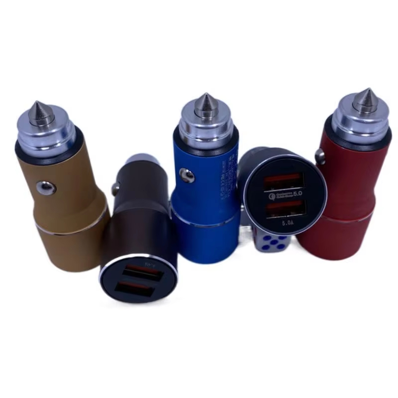 Dual USB charger QC3.0 car fast charge mobile phone flat charger