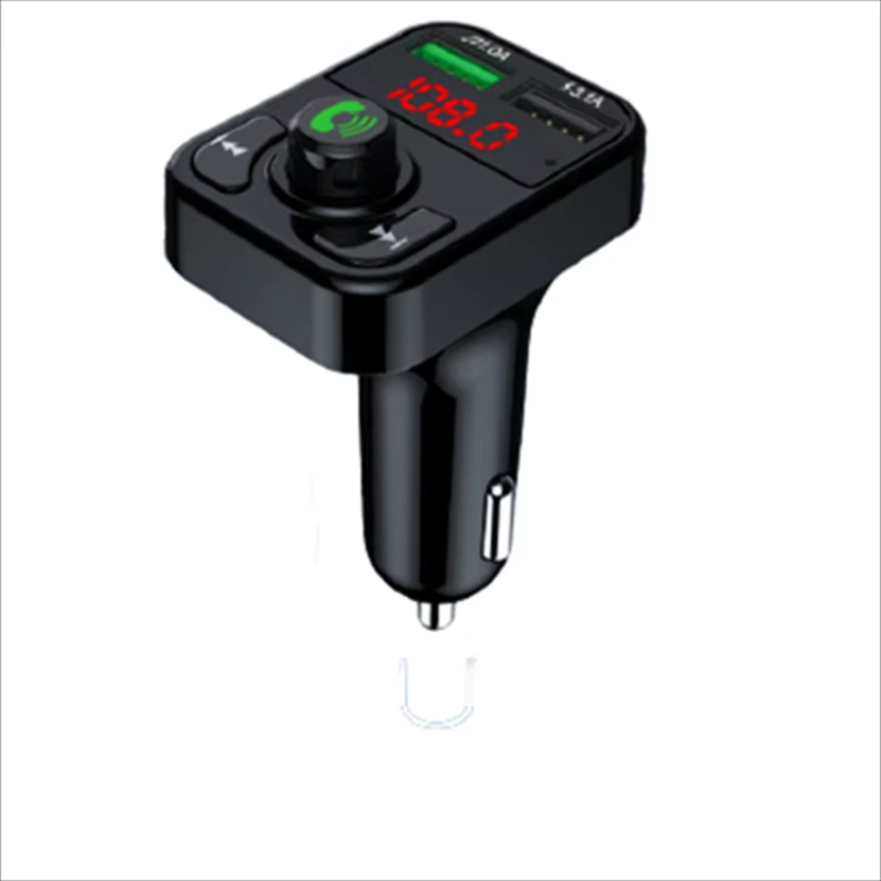 Mini Portable Car Charger Fm Transmitter Adapter Dual Port Handsfree Smart Bluetooth-5.0Mp3 Player