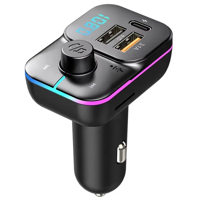 PD Car Charger C-type USB3.1A BT5.0 Bluetooth MP3 Music Player FM Transmitter
