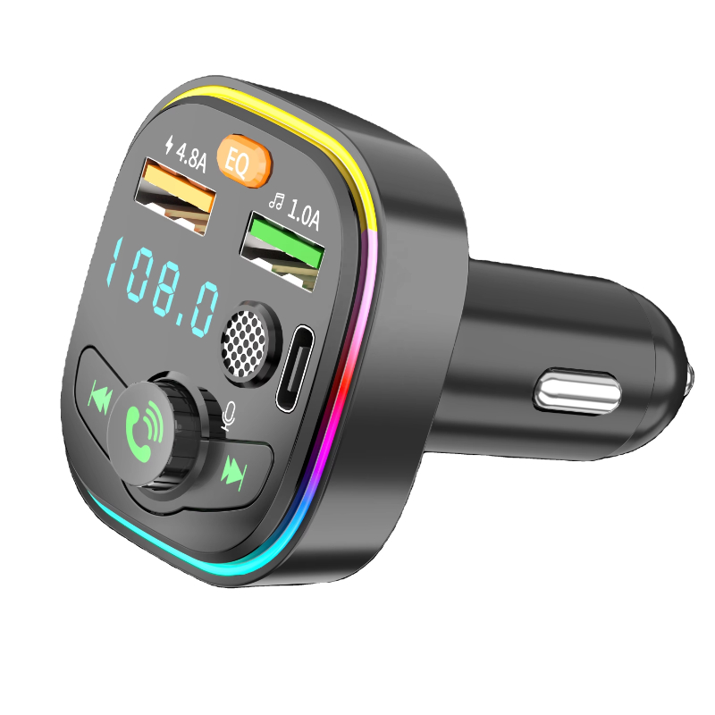 Q6 Car Kit PD Car Phone Charger 3.1A Dual USB Hands-free Calling Bottom Sound BT5.0 Bluetooth-MP3 Player FM Transmitter