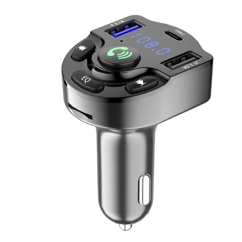 R 1 car 3.1A dual USB mobile phone charger PD C car BT5.0 Bluetooth MP3 Player FM receiver FM transmitter