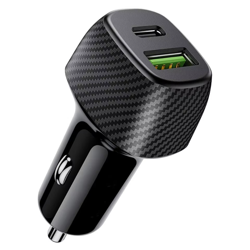 Smart car phone charger USB port type-c PD18W fast charge QC3.0 car charger