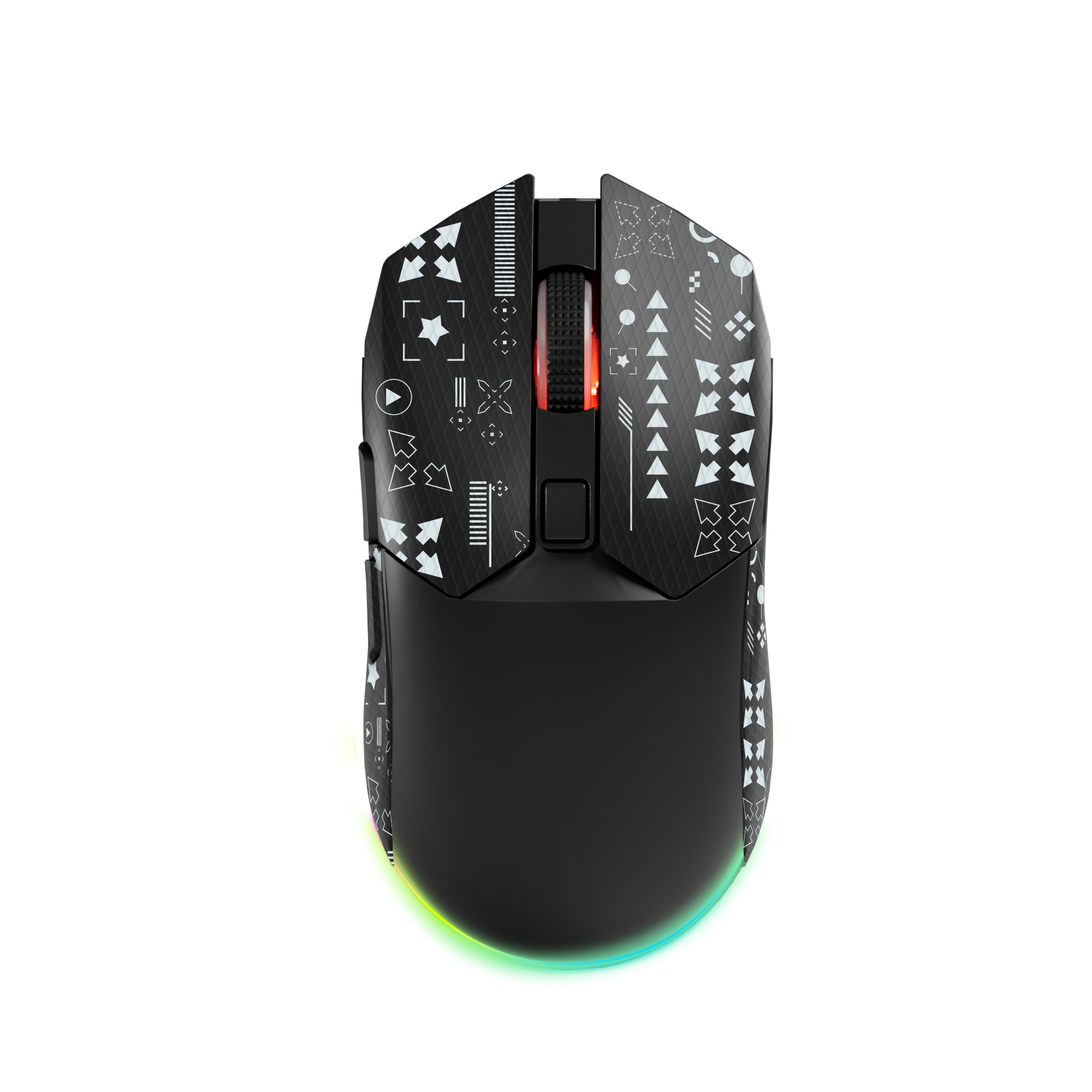 Lightweight Gaming Mouse Ergonomic RGB Dual Mode Recharged Wireless Mouse For PC Gamer