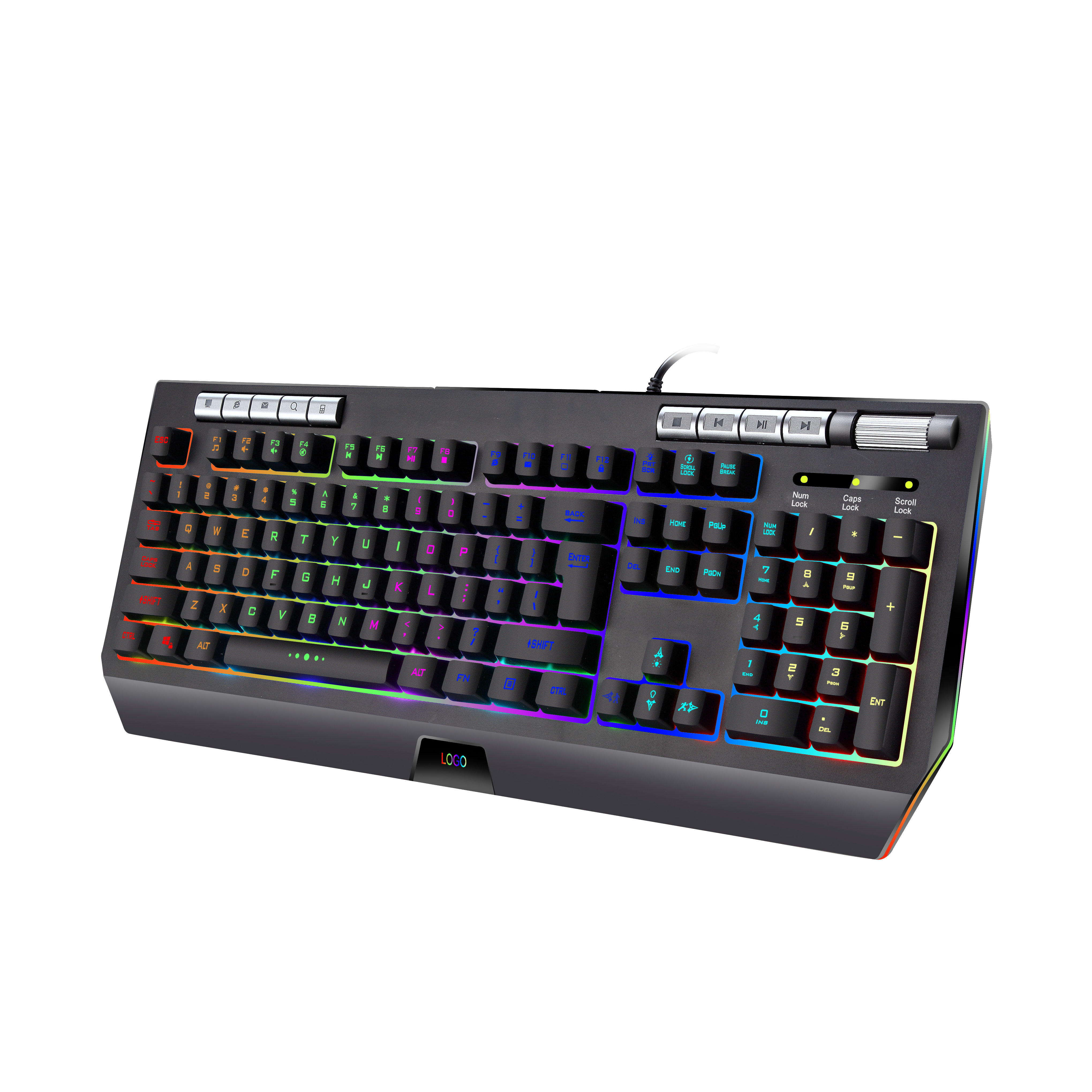 Hot Sale Factory Price RGB Mechanical Feel Keyboard 104 Keys Backlit Wired Gaming Keyboards Teclado Gamer Keyboard Gaming