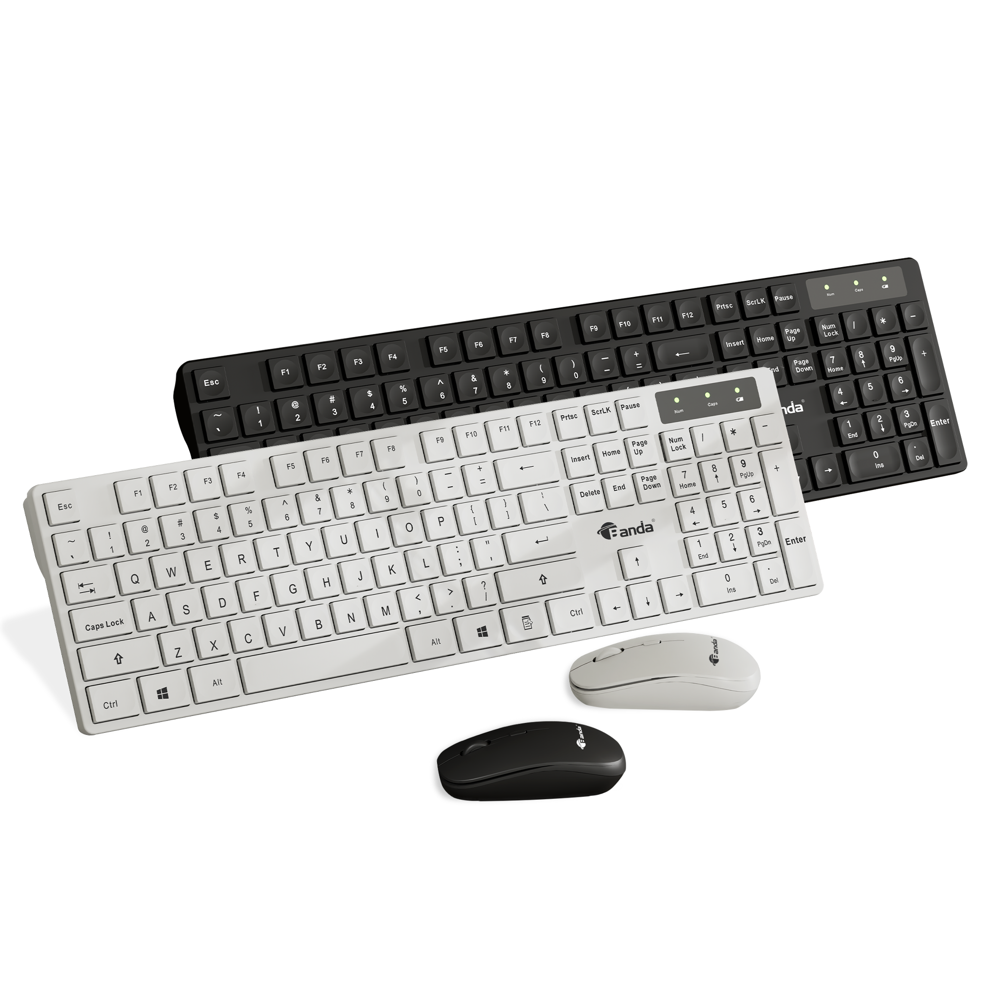 Original Banda K10C Wireless Keyboard And Mouse Combo Office Kit Wireless Keyboard And Mouse Set For Gamer 2.4Ghz Multimedia USB