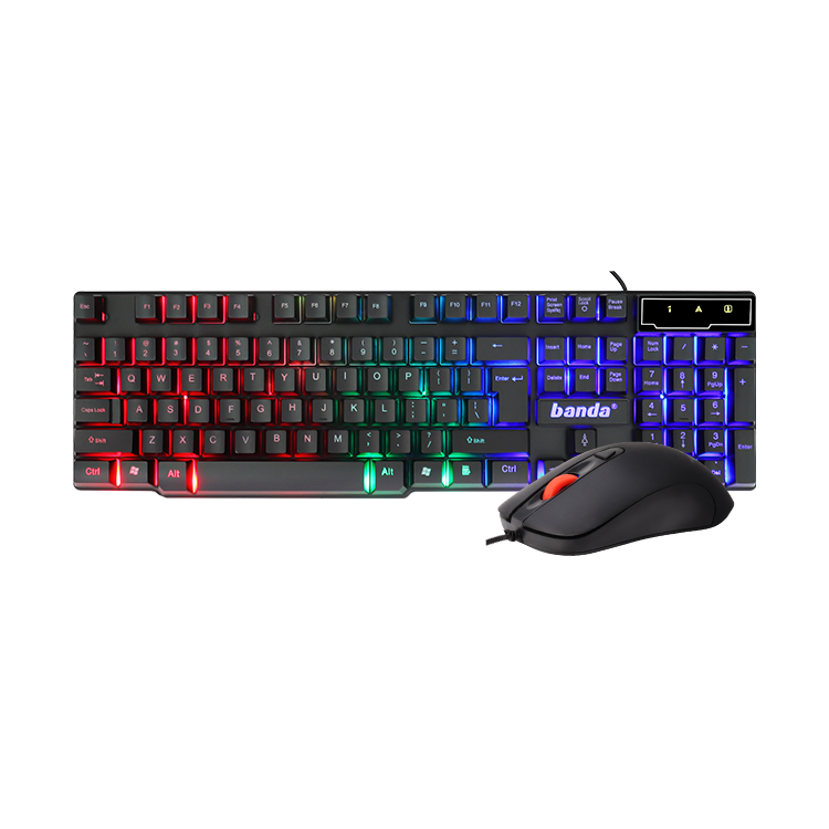 OEM /ODM PC Computer Wired RGB Backlight Keyboard Factory Professionals Wired Gaming Keyboard And Mouse Combo