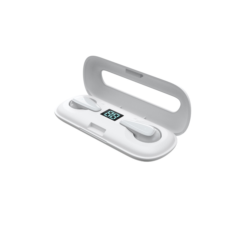 Ultra-slim with battery display half-in-ear tws wireless earbuds T24