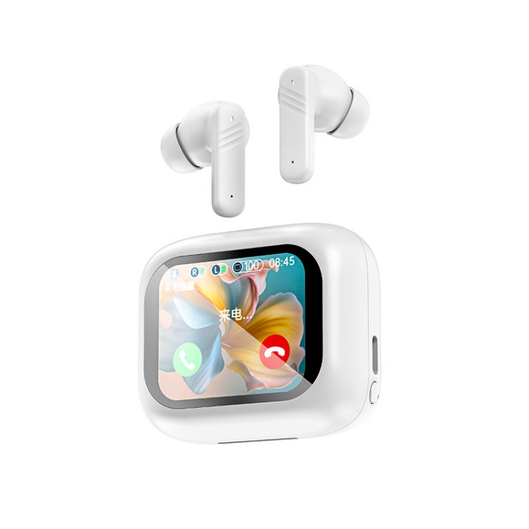 Full Color Touch Screen ANC+ENC Noise Reduction TWS Earbud T-LX10