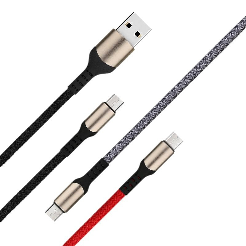 Corrugated woven length 1m, 2m, 3m fast charging mobile phone data line 210 copper fast charging gift mobile phone data line.